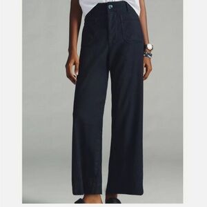 THE COLETTE CROPPED WIDE-LEG LINEN PANTS